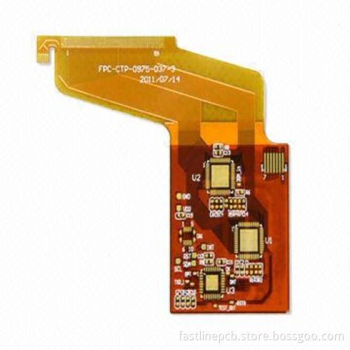 Flexible PCB for Capacitive Touch Screen, Immersion Gold Surface Treatment